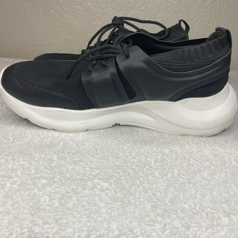 ASOS Black and White Sneakers with Chunky Midsole